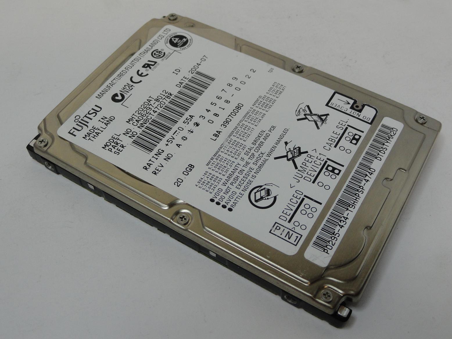 CA06297-B012 - Fujitsu 20GB IDE 4200rpm 2.5in HDD - Refurbished