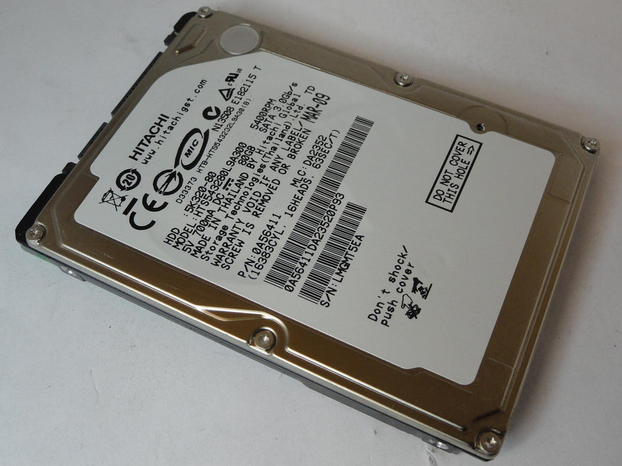 0A56411 - Hitachi 80GB SATA 5400rpm 2.5in HDD - Refurbished