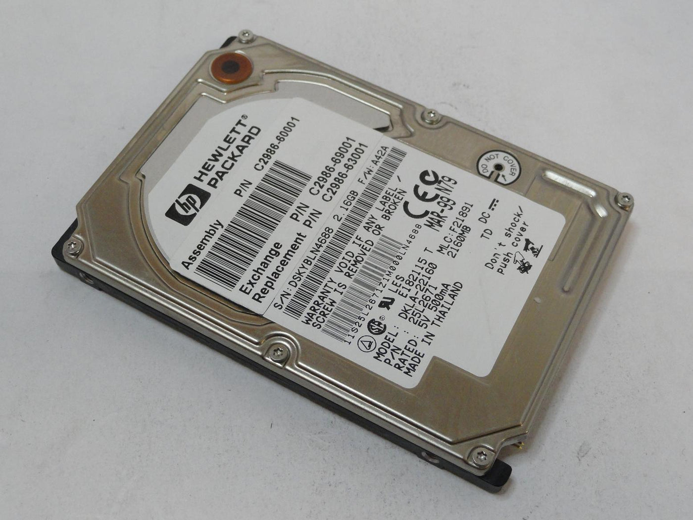 25L2671 - IBM HP 2.1GB IDE 4200rpm 2.5in HDD - Refurbished