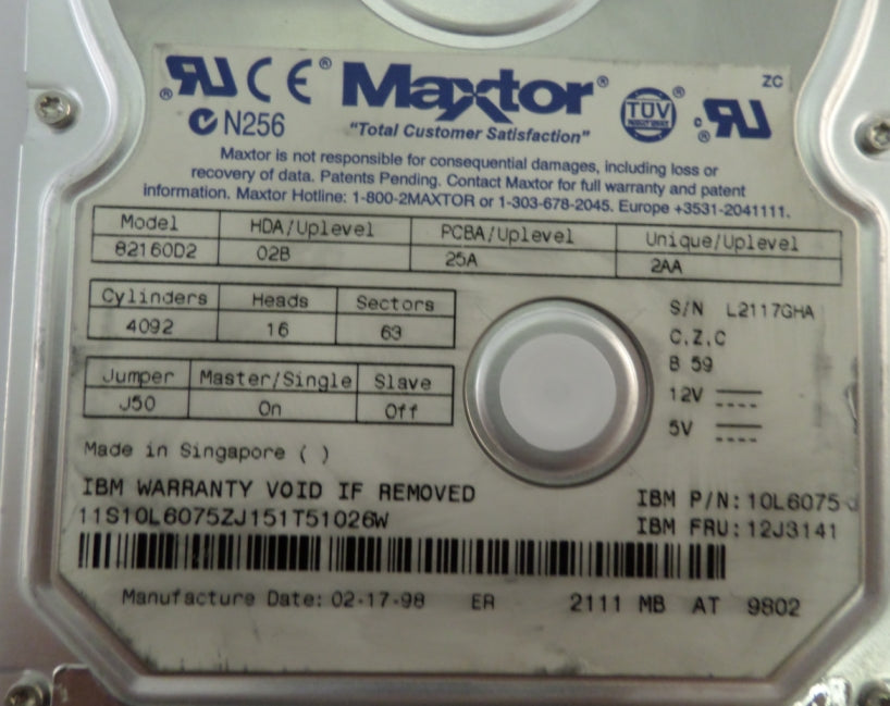 PR10602_8B036J0_NEC / Maxtor 36GB SCSI 80 Pin 10Krpm 3.5" HDD - Image3
