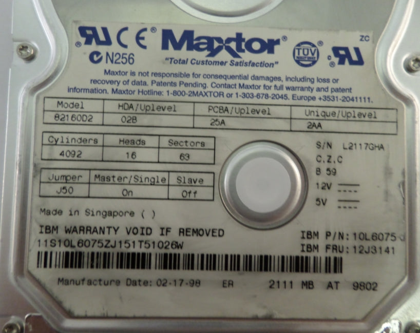 PR23169_8B036J0_NEC / Maxtor 36GB SCSI 80 Pin 10Krpm 3.5" HDD - Image3