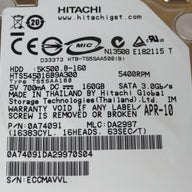 PR14535_0A74091_Hitachi 160GB SATA 5400rpm 2.5in HDD - Image3