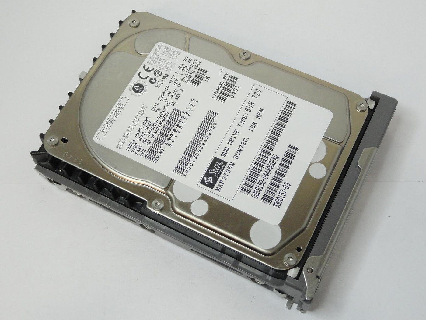 CA06200-B20400VU - Sun Fujitsu 73GB SCSI 80pin 10Krpm 3.5in HDD in Caddy - USED