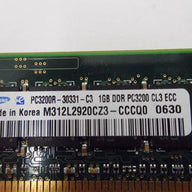PR11832_M312L2920CZ3-CCCQ0_HP/Samsung 1GB PC3200 DDR-400MHz 184-Pin DIMM - Image2