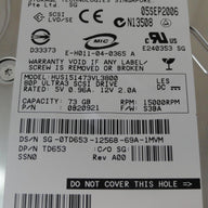 PR11915_0B20921_Hitachi Dell 73GB SCSI 80 Pin 15Krpm 3.5in HDD - Image3