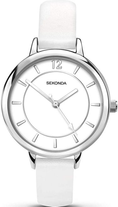 Sekonda Editions White Dial White Strap Ladies Watch 2504