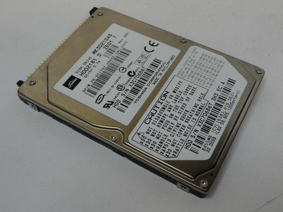 HDD2181 - Toshiba Dell 30GB IDE 4200rpm 2.5in HDD - USED
