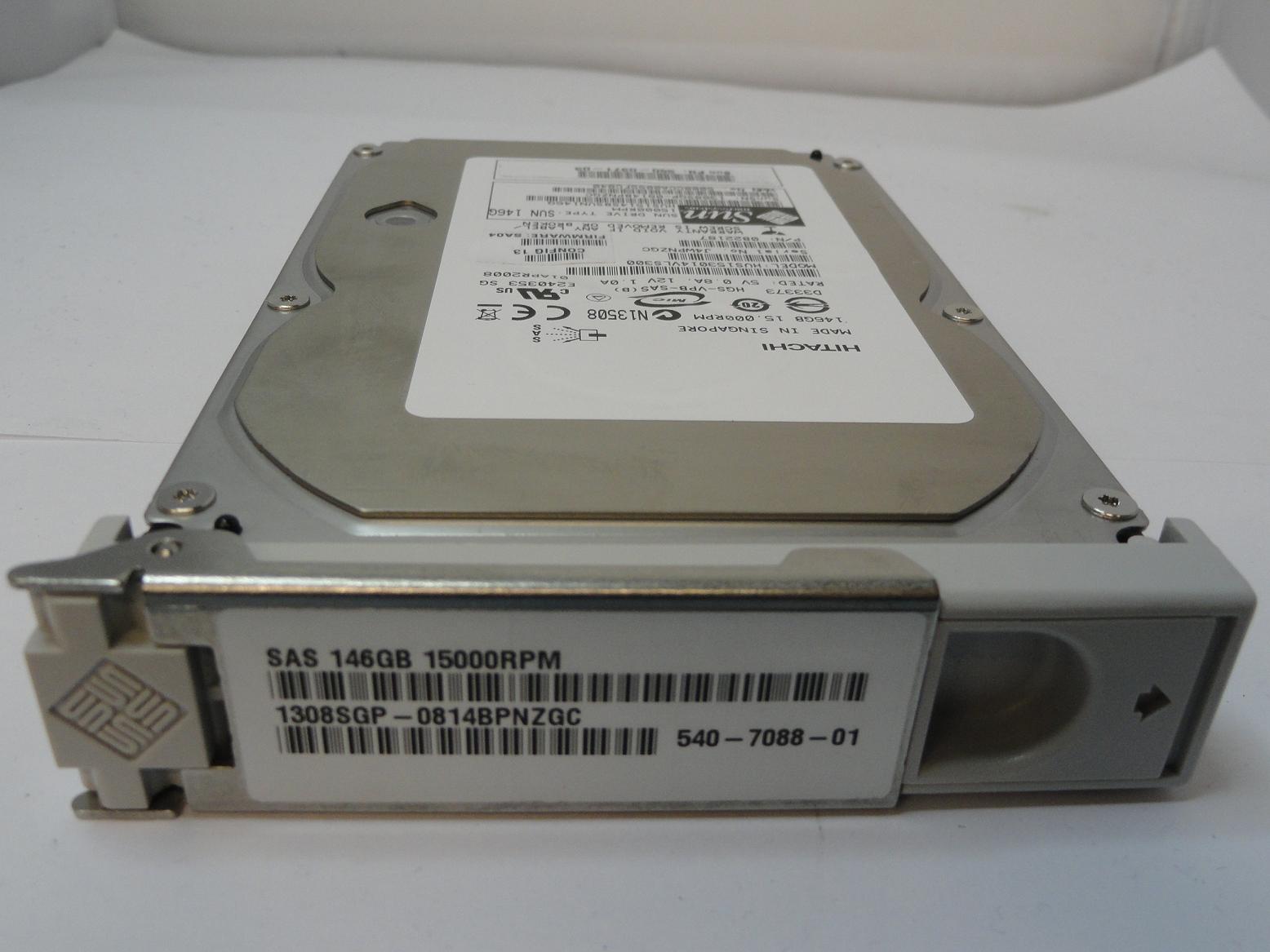 PR12675_0B22187_Sun Hitachi 146GB SAS 15Krpm 3.5in HDD with Caddy - Image2
