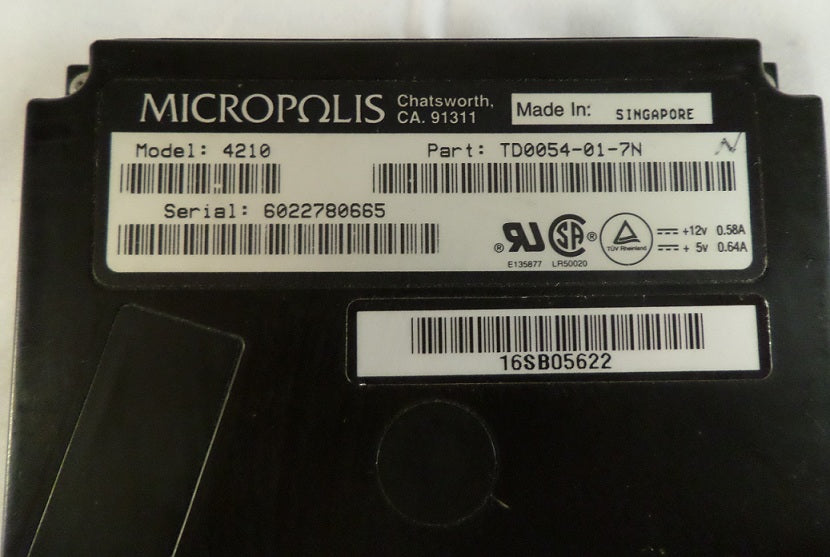 4210 - Micropolis 1GB SCSI 50 Pin 3.5in HDD - USED