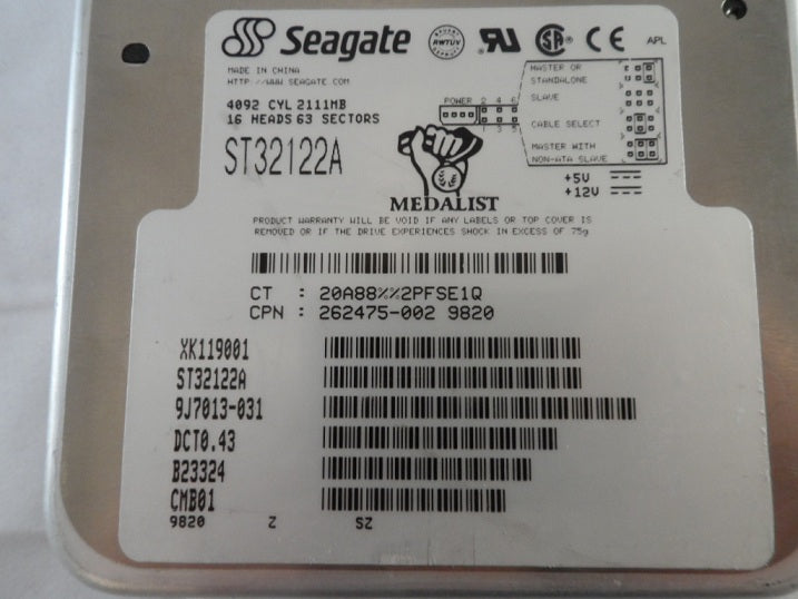 PR12979_262475-002_Compaq / Seagate 2.1GB 3.5" IDE Hard Drive - Image5