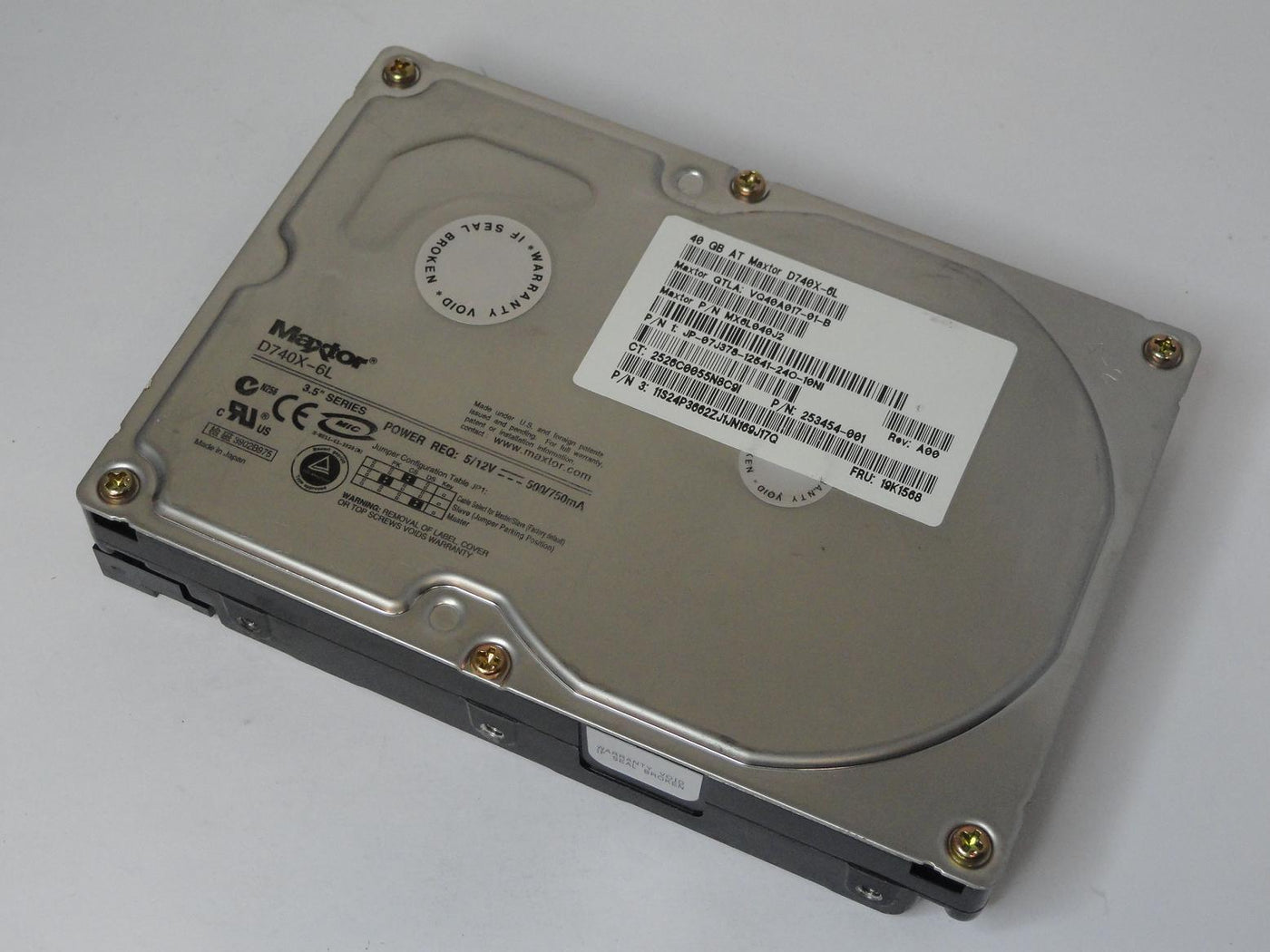 VQ40A013 - Maxtor Compaq Dell IBM 40GB IDE 7200rpm 3.5in D740X-6L HDD - Refurbished