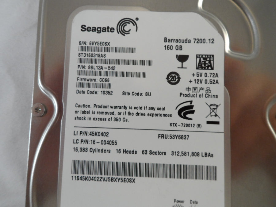 PR13270_9CY112-510_Seagate 160Gb SATA 3.5" 7200rpm HDD - Image2