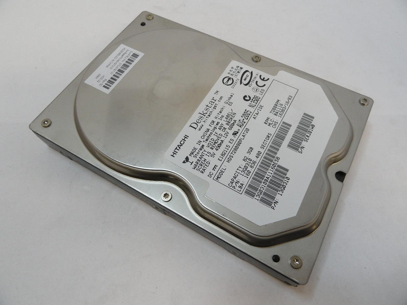 13G0310 - Hitachi SUN 82.3GB IDE 7200rpm 3.5in HDD - Refurbished