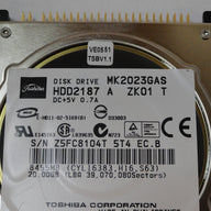 PR14902_HDD2187_Toshiba HP 20GB IDE 5400rpm 3.5in Laptop HDD - Image3