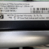 PR15214_DC7700_HP Compaq dc7700 Intel Core 2  1.86GHz  160Gb HDD - Image2