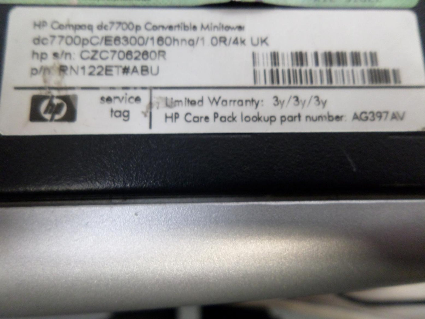PR15214_DC7700_HP Compaq dc7700 Intel Core 2  1.86GHz  160Gb HDD - Image2