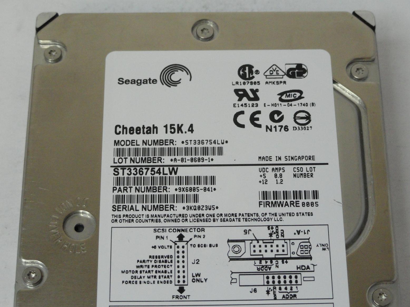 PR18916_9X6005-041_Seagate 36GB SCSI 68 Pin 15Krpm 3.5in HDD - Image3