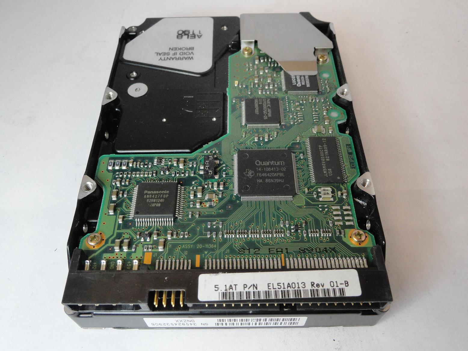 PR22860_EL51A013_Quantum 5.1Gb IDE 5400rpm 3.5in HDD - Image2