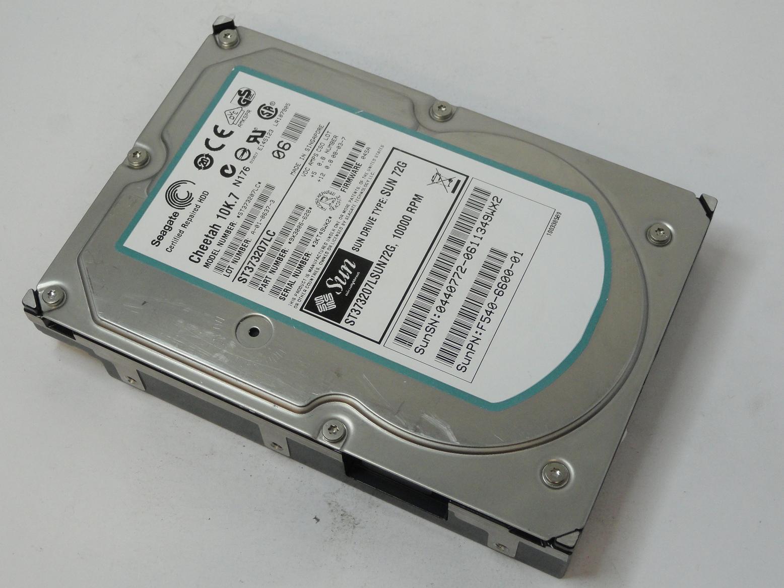 9X3006-628 - Seagate Sun 73GB SCSI 80 Pin 10Krpm 3.5in Cheetah 10K.7 HDD - Refurbished