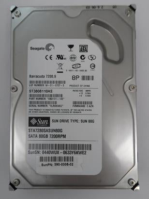 9BD131-145 - Seagate Sun 80GB SATA 7200rpm 3.5in Barracuda 7200.9 HDD - USED