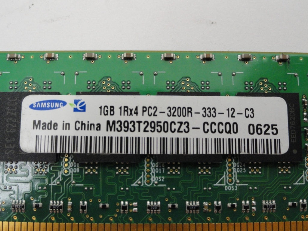 PC2-3200R-333-12-C3 - Samsung 1Gb DDR2 400MHz 1Rx4 PC2-3200R CL3 ECC Reg 240 Pin RAM - Refurbished
