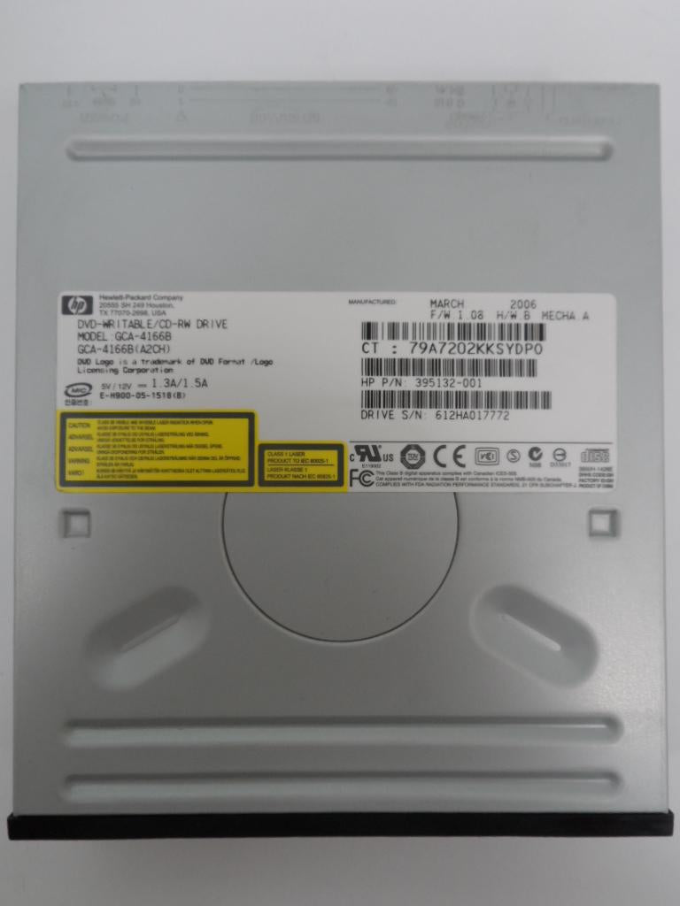 GCA-4166B - HP GCA-4166B 16x DVD-Writable/CD-RW Drive - Black - USED