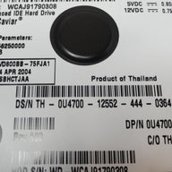 PR18737_WD800BB-75FJA1_Western Digital Dell 80Gb IDE 7200 3.5in HDD - Image2