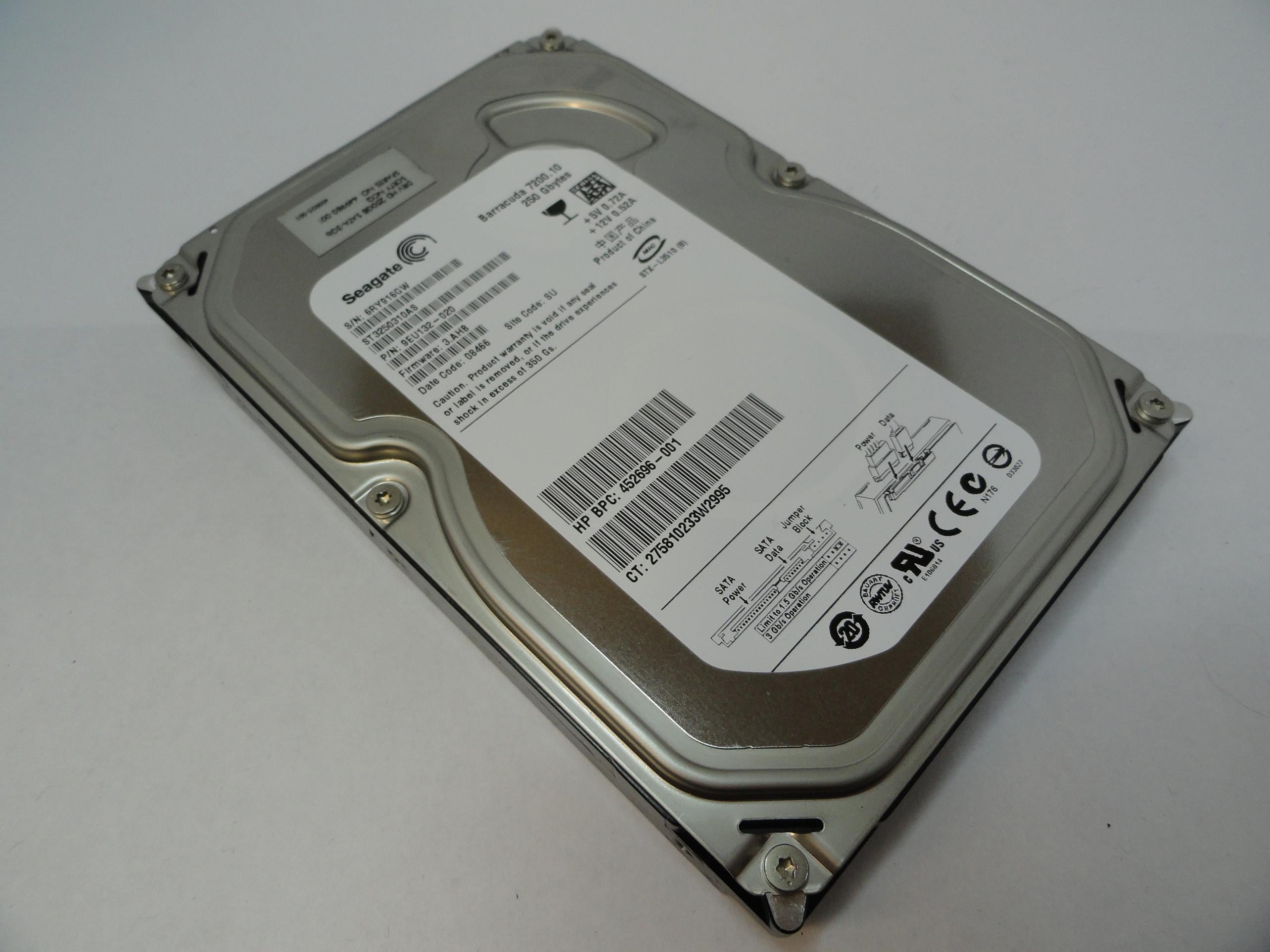 PR20118_9EU132-020_Seagate HP 250Gb SATA 7200rpm 3.5in HDD - Image4