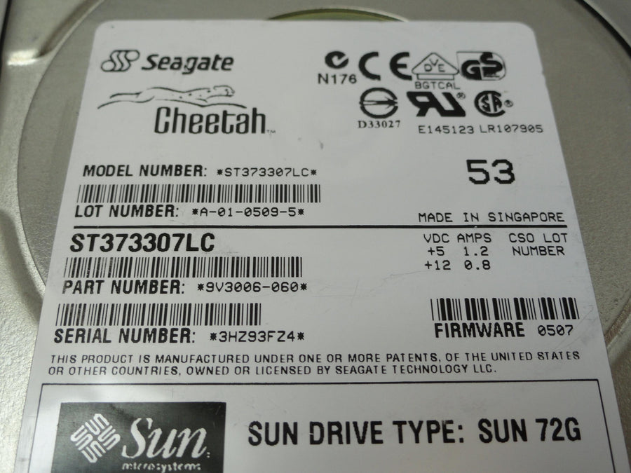 PR18829_9V3006-060_Seagate Sun 73Gb SCSI 80 Pin 10Krpm 3.5in HDD - Image2