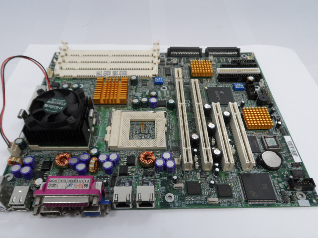 GA-6EXDR - Gigabyte GA-6EXDR Motherboard ATX Socket 370 ServerSet III LE. 2 x Intel Pentium 3 CPU Sockets ( 1 x Fitted With SL52R / Heatsink & Fan C5010T12MV ) - USED