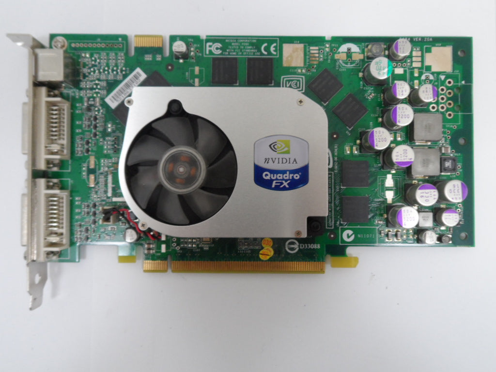 0Y5708 - Dell nVidia Quadro FX1400 128mb Dual DVI PCI-E Graphics Card - USED