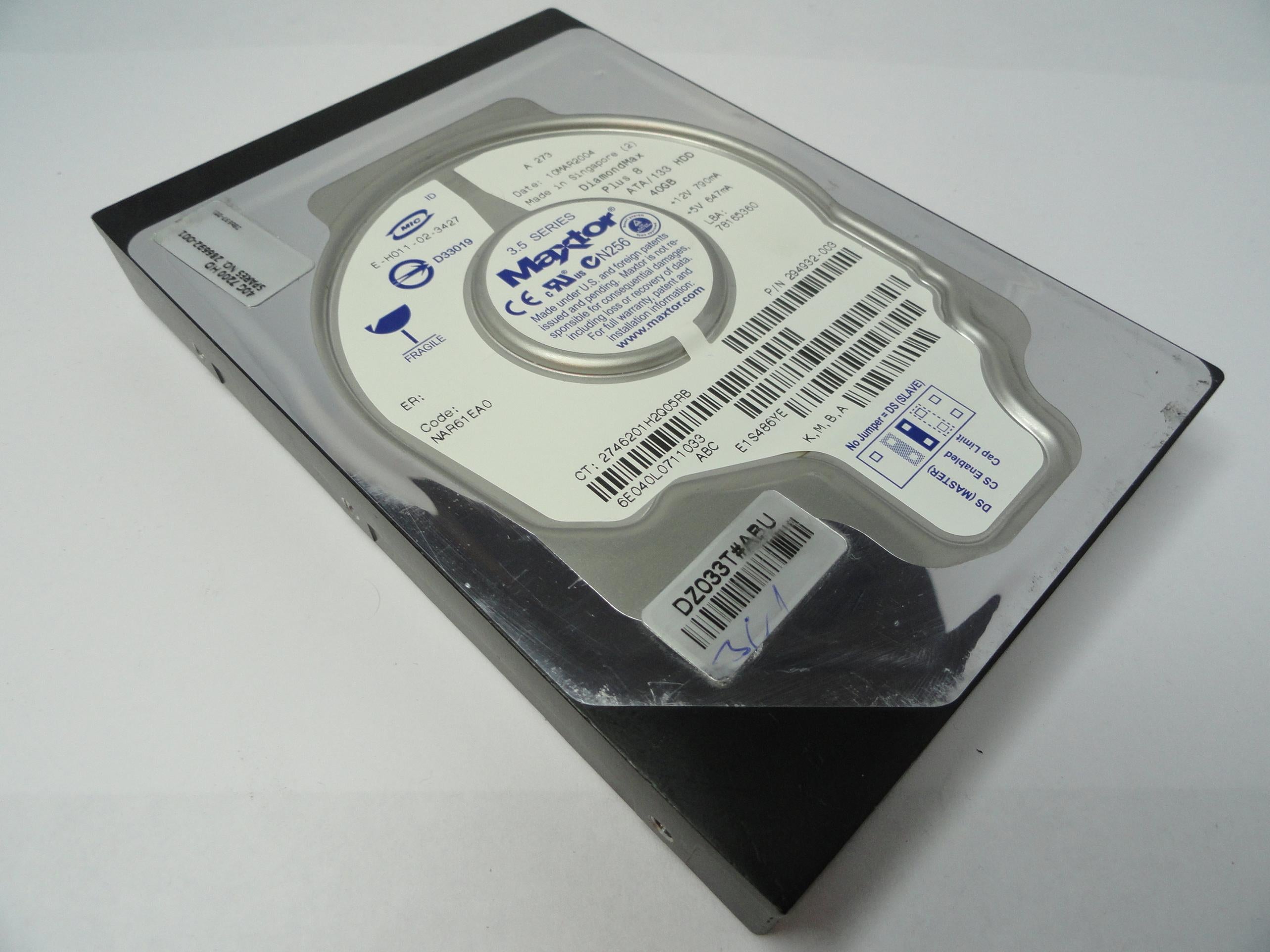 PR19009_6E040L0_Maxtor Compaq 40Gb IDE 7200rpm 3.5in HDD - Image4