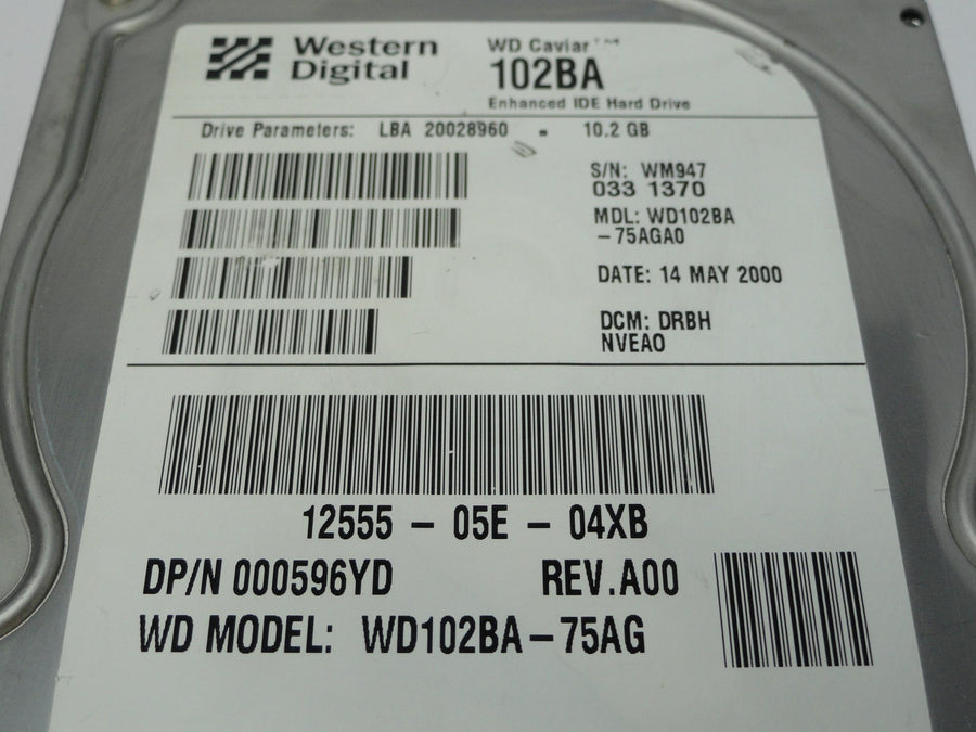 WD204BA-75AG - Western Digital Dell 20Gb IDE 7200rpm 3.5in HDD - USED