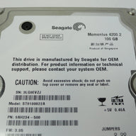 9AH234-508 - Seagate Momentus 100Gb IDE 4200rpm 2.5in HDD - Refurbished