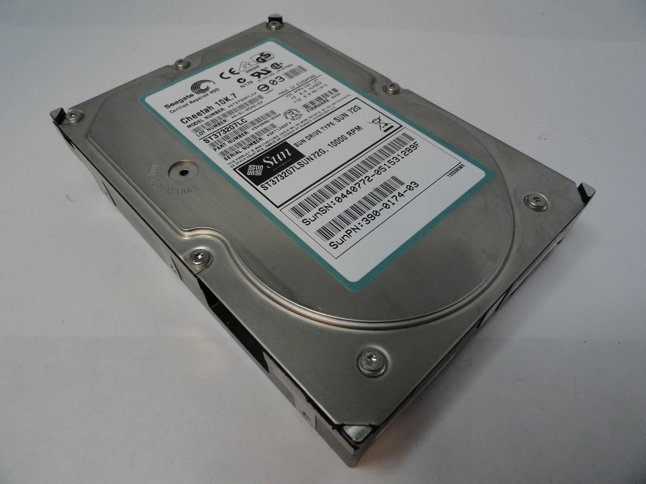 PR19215_9X3006-050_Seagate Sun 72GB SCSI 80 Pin 10Krpm ReCert HDD - Image3