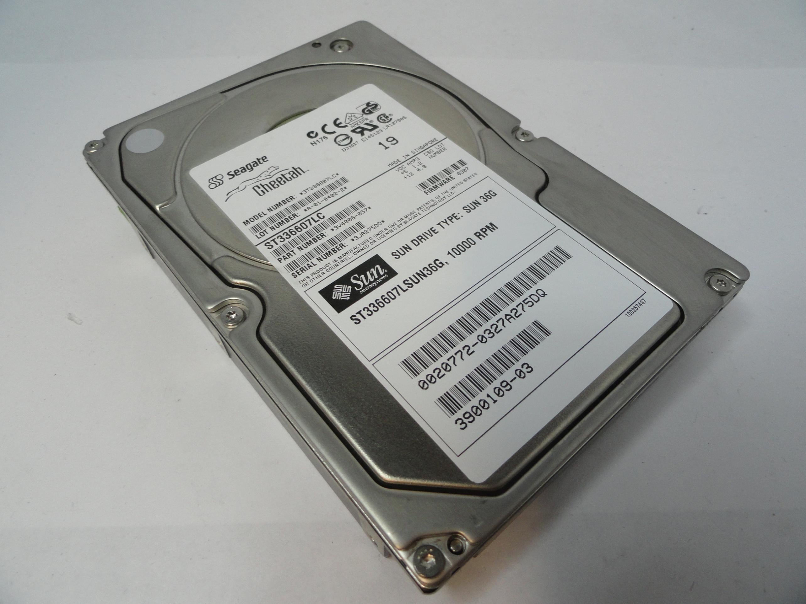 PR19220_9V4006-057_Seagate Sun 36GB SCSI 80 Pin 10Krpm 3.5in HDD - Image3