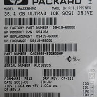 PR19303_CA05668-B52600HP_Fujitsu HP 36Gb SCSI 80 Pin 10Krpm 3.5in HDD - Image2