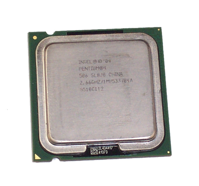 SL8J8 - Intel Pentium 4 Processor 506 1M Cache, 2.66 GHz, 533 MHz FSB - Refurbished