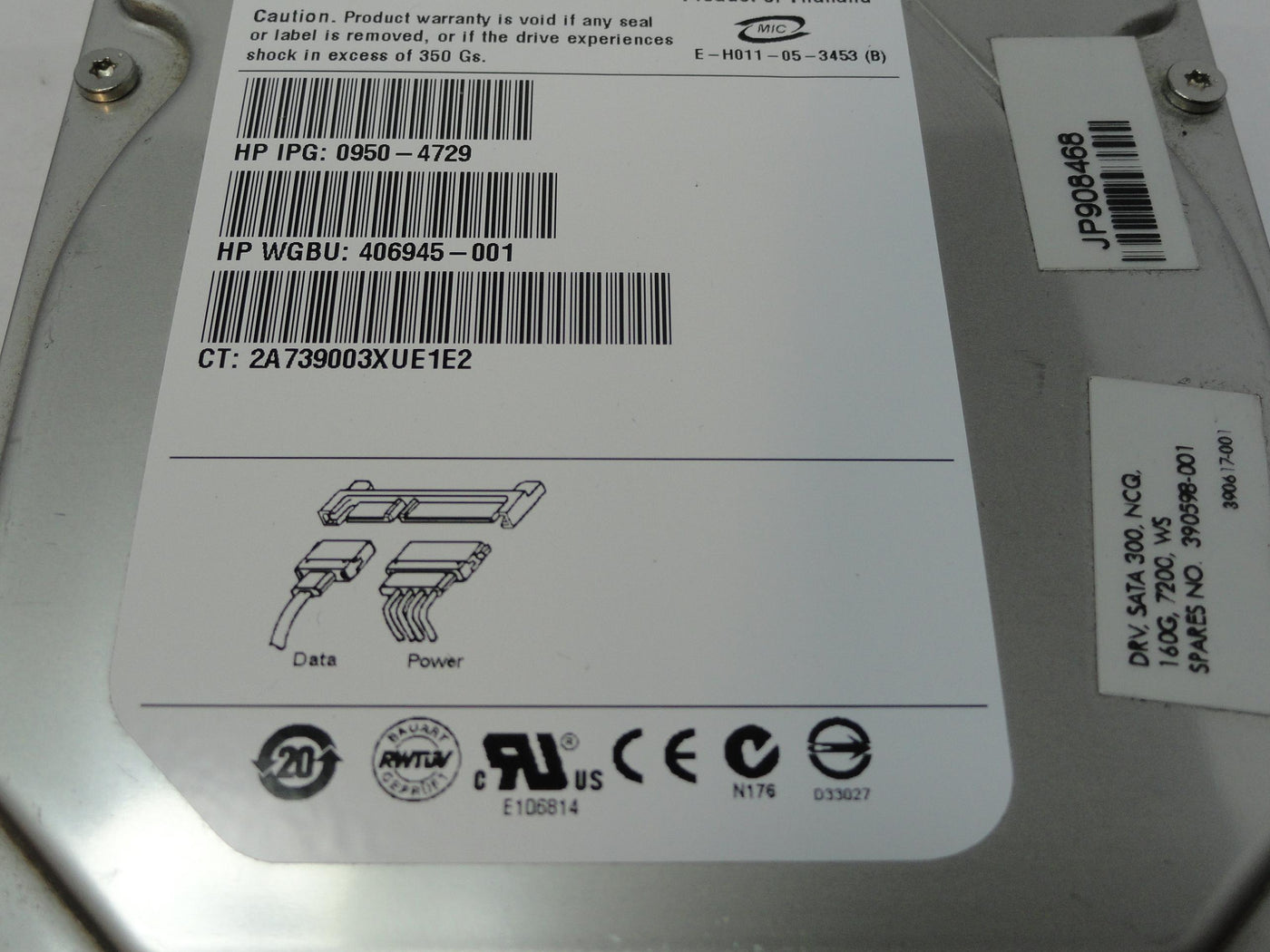 PR20749_9BD132-621_Seagate HP 160Gb SATA 7200rpm 3.5in HDD - Image2