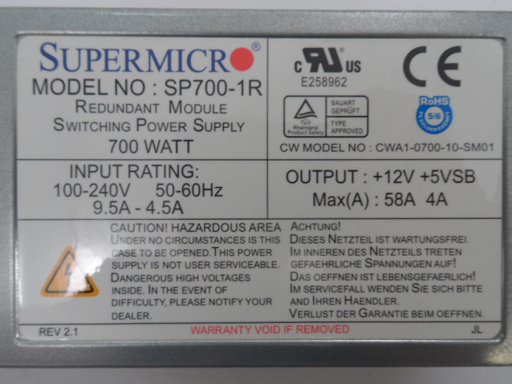 PR19472_PWS-0065_SuperMicro 700w Redundant Module Switching PSU - Image3
