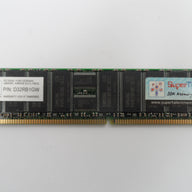 D32RB1GW - Super Talent 1GB DDR400 2Bank 64MX8 ECC Memory - Refurbished