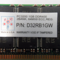 PR19588_D32RB1GW_Super Talent 1GB DDR400 2Bank 64MX8 ECC Memory - Image3