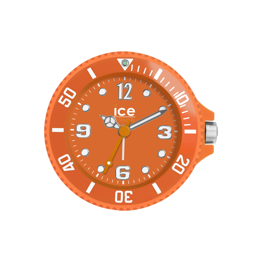 Ice-Clock 90 mm Travel Alarm Clock, Orange ( ITAF.OE )