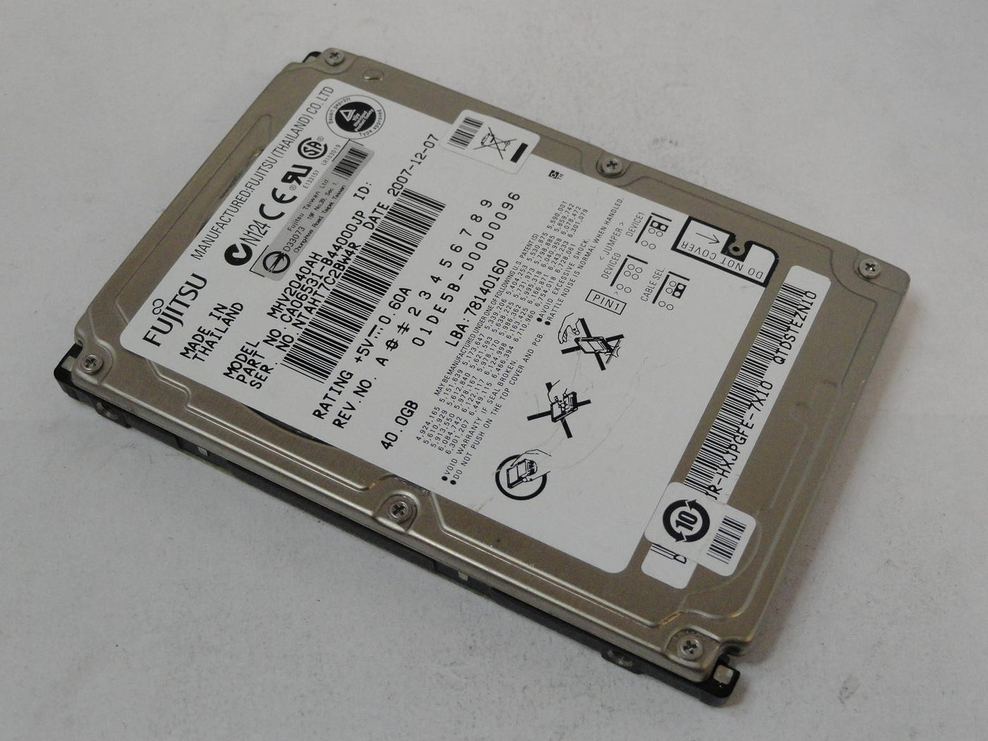 CA06531-B44000JP - Fujitsu 40GB IDE 5400rpm 2.5in HDD - USED