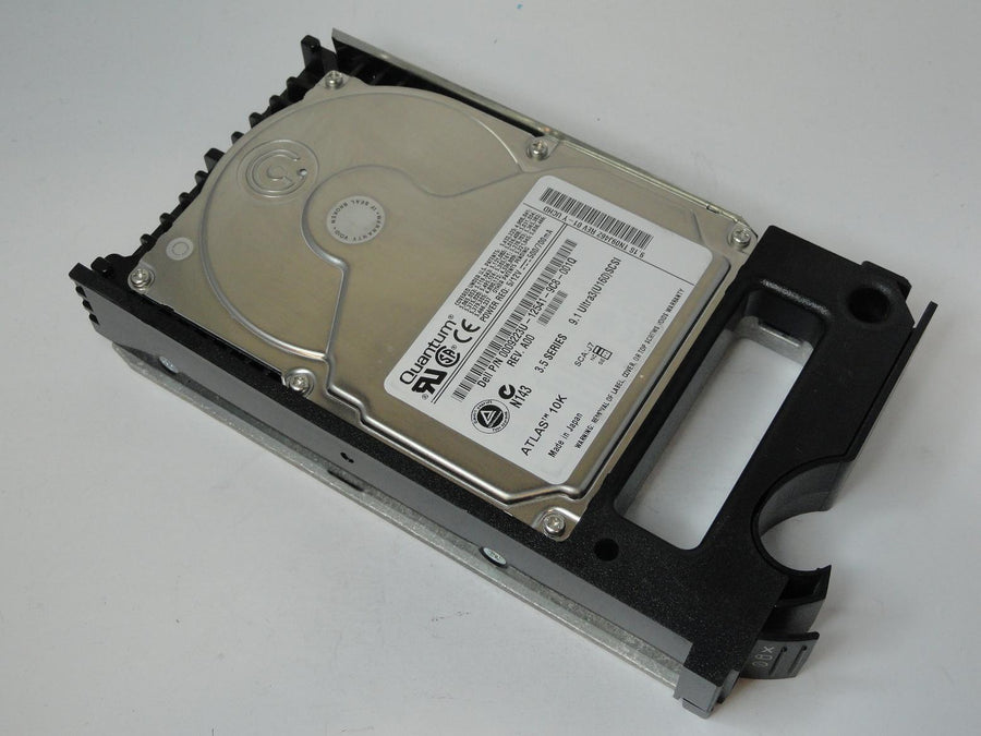 TN09J462 - Quantum Dell 9.1GB SCSI 80 Pin 10Krpm 3.5in Atlas 10K HDD in Caddy - Refurbished