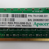 PR19590_78 01068 331_Apacer 1GB PC2-3200 CL3 ECC Reg Memory - Image3