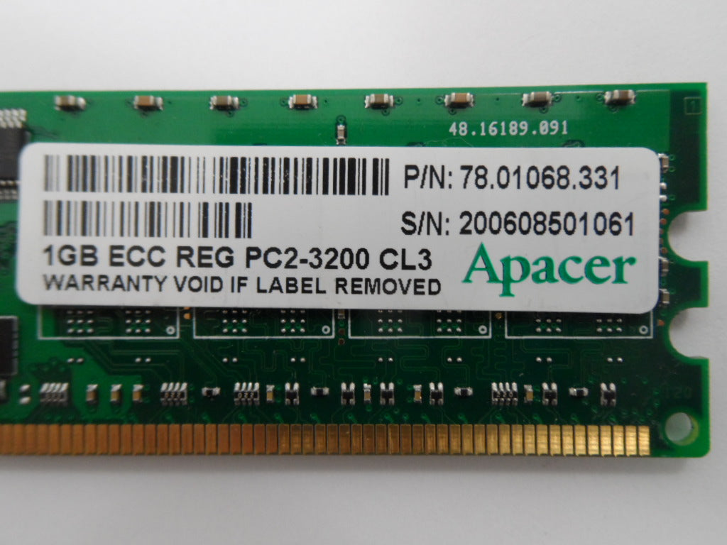 PR19590_78 01068 331_Apacer 1GB PC2-3200 CL3 ECC Reg Memory - Image3