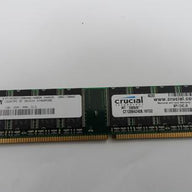 MT16VDDT12864AG-40BDB - Micron 1GB 184p PC3200 CL3 16c 64x8 DDR400 2Rx8 2.5V Unbuffered DIMM - Refurbished