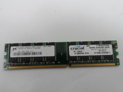 MT16VDDT12864AG-40BDB - Micron 1GB 184p PC3200 CL3 16c 64x8 DDR400 2Rx8 2.5V Unbuffered DIMM - Refurbished