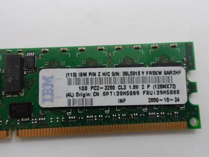 PR19741_HYS72T128000HR-5-A_IBM/Infineon 1GB PC2-3200 DDR2-400MHz - Image2
